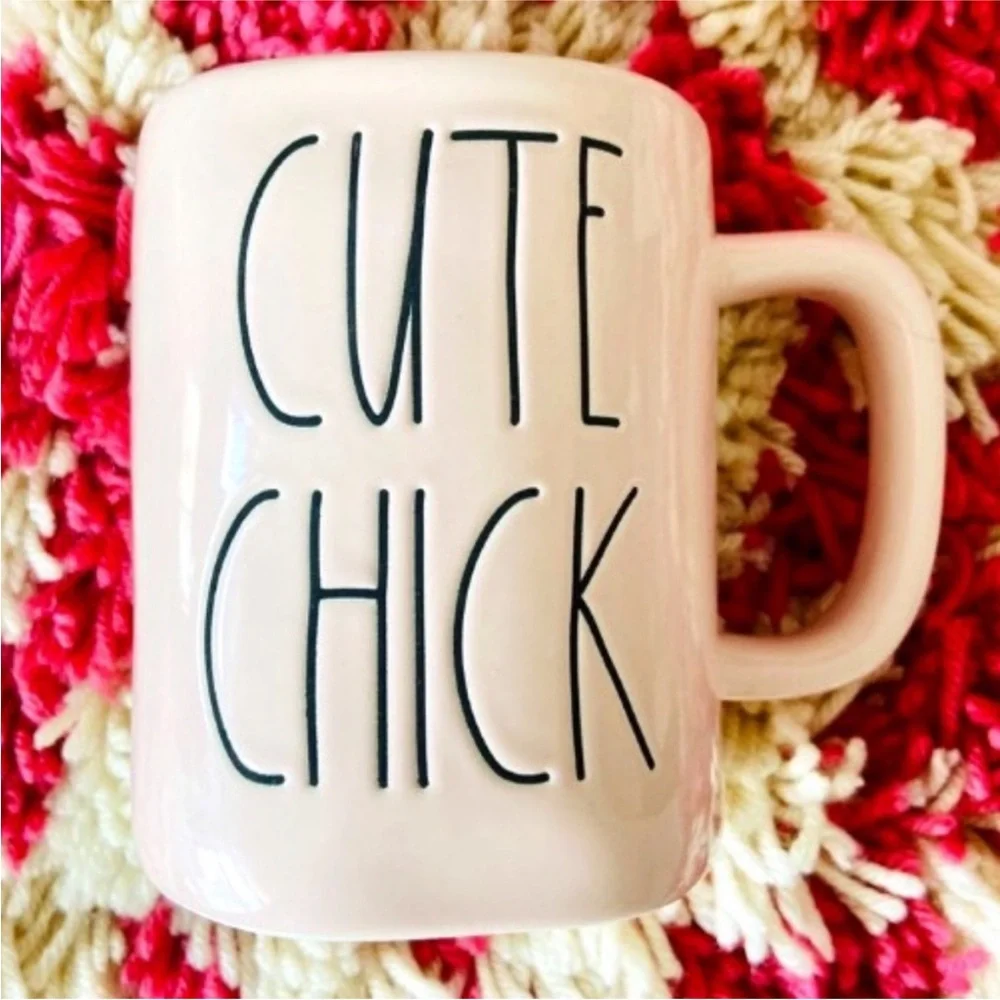 Rae Dunn Pink Cute Chick Mug